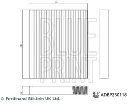 BLUE PRINT Filtru, aer habitaclu BLUE PRINT ADBP250118