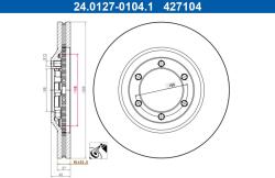 ATE Disc frana ATE 24.0127-0104.1 - piesa-auto