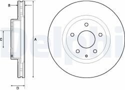 DELPHI Disc frana DELPHI BG4713C (BG4713C) - fixbox