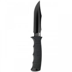 SOG KNIVES Cutit tactic SOG SEAL Pup Elite Black TiNi Straight Edge, otel AUS-8, lama 123 mm (E37SN-CP)