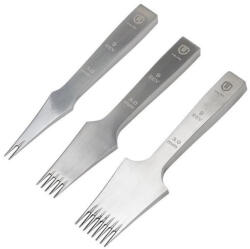 WUTA LEATHER Set 3 dalti pielarie tip frantuzesc reverse WUTA de 3mm (S3DFRW3) Dalta