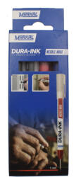 MARKAL Set 4 markere Dura Ink 5 - negru, roșu și albastru, Markal (3660447222426)