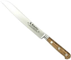 Sabatier 1110PAI20OL Cutit de paine, olive, lungime 20cm, maner din lemn de maslin, Sabatier Authentique (1110PAI20OL)