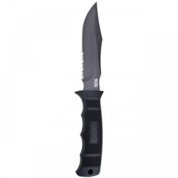 SOG KNIVES Cutit tactic SOG SEAL Pup Black, otel AUS-8, lama partial zimtata 120 mm (M37N-CP)