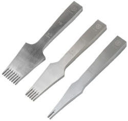WUTA LEATHER Set 3 dalti pielarie tip frantuzesc normale WUTA de 2.7mm (S2FNW-2.7) Dalta