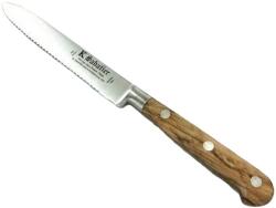 Sabatier 1110TOM13OL Cutit pentru legume, olive, lungime 13cm, cu buzunare de aer, maner din lemn de maslin, Sabatier Authentique (1110TOM13OL)