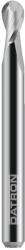Datron Freza cu varf rotund, Datron 0068405, doua caneluri, 5.0x5.0x6.0mm (0068405)
