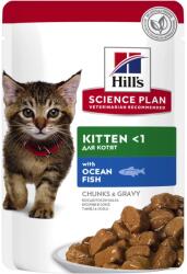 Hill's Pachet: 24 x Plic Hill's SP Feline Kitten cu Peste Oceanic, 85g