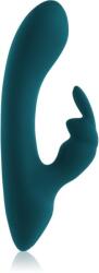 Playboy Toys Pleasure Lil Rabbit Green vibrator cu stimularea clitorisului 14.5 cm Vibrator