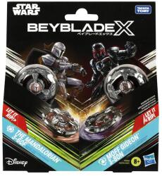 Hasbro Interactive Set duo Beyblade X - Star Wars, The Mandalorian 3-60F si Moff Gideon 3-80N