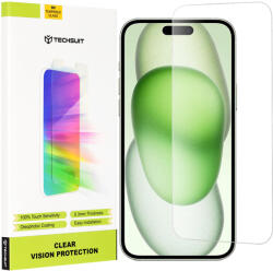 Techsuit - Tiszta látás üveg - iPhone 15 Plus / iPhone 15 Pro Max / iPhone 16 Plus - Átlátszó üvegfólia