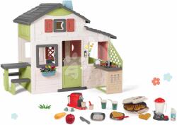 Smoby Set căsuţa Prietenilor cu bucătărie și electrocasnice Friends House Life Smoby extensibilă cu sonerie electronică (SM810207-26) Casuta pentru copii