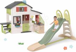 Smoby Set căsuţă Prietenilor și tobogan cu apă Friends House Life Smoby extensibilă cu bucătărie şi sonerie electronică (SM810207-2) Casuta pentru copii