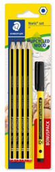 STAEDTLER Grafitceruza készlet, tűfilccel, HB, hatszögletű, STAEDTLER Noris® 120, 8+1 db (TS120SBK8P2) - officemarket