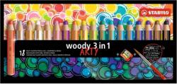 STABILO ARTY Woody 3in1 18db-os vegyes színű krétaceruza (880/18-1-20) - megaplace