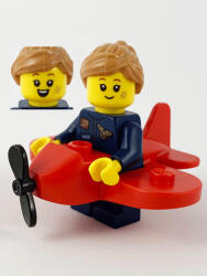 LEGO® Minifigurák Repülő jelmezes lány - kiegészítő nélkül col382 (col382)