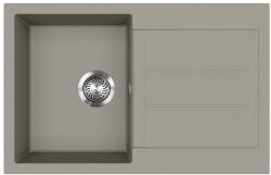 Evido Cubo 45S gránit mosogató 780x500mm platina 442061