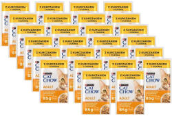 Cat Chow PURINA Cat Chow felnőtt csirke és cukkini zselés macskatáp 26x85g