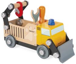 Janod Fa autó és építőjáték Teherautó DIY Construction Truck BricoKids Janod 43 részes J06470 (J06470)