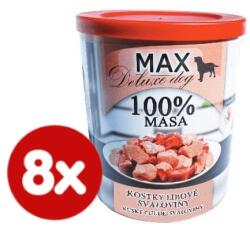 FALCO Max deluxe konzerv kutyáknak, izomtömeg-növelő kockák 8x800g