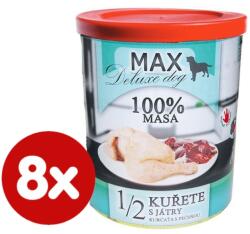FALCO Max deluxe konzerv kutyáknak 1/2 csirke májjal 8x800 g