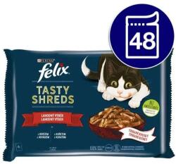 FELIX Tasty Shreds tasakok macskáknak marhahús, csirkehús lében 48x80g