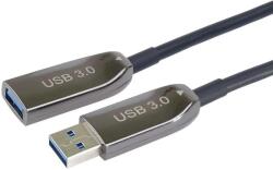 PremiumCord Hosszabbító kábel PremiumCord Usb-a férfi Usb-a női 10 m fekete (ku3opt10)