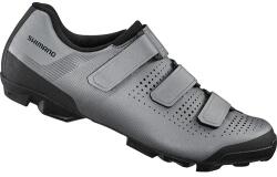 Shimano SH-XC100 férfi MTB SPD kerékpáros cipő, tépőzáras, ezüst, 43-as
