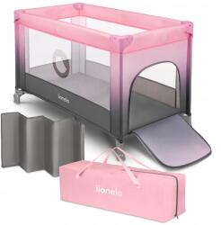 Lionelo Stefi Utazóágy, rózsaszín, 125×65cm, 15kg-ig (LO-STEFI PINK OMBRE)
