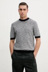Giorgio Armani pamut póló sötétkék, férfi, mintás, XM000175 AF11966 - sötétkék XL