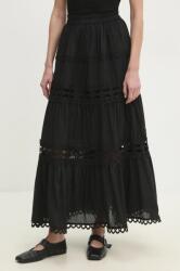 Answear. LAB pamut szoknya fekete, maxi, harang alakú - fekete L - answear - 30 990 Ft