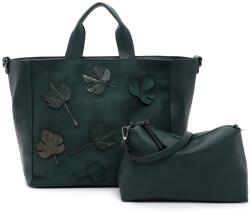 Tamaris Maxine zöld őszi leveles kettő az egyben divattáska 32550-930 - taskaweb