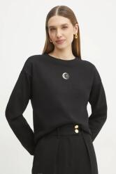 Giorgio Armani pamut melegítőfelső fekete, női, sima, XW000317 AF12217 - fekete M