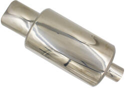 MAXSPEED kipufogódob, ovál véggel - króm - 63mm