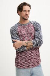 Desigual hosszú ujjú BRUNSWICK sötétkék, mintás, 25SMTF03 - sötétkék M