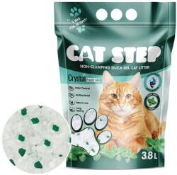 CAT STEP Crystal Fresh Mint szilikátalom, 3, 8 l, menta illat (8595166735498)