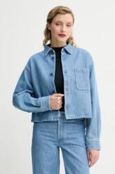 APC A. P. C. farmering surchemise samantha brodee női, galléros, relaxed, COHEQ. F02895 - kék 34