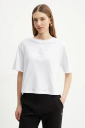 Giorgio Armani pamut póló női, fehér, XW000102 AF10359 - fehér XS