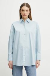 Giorgio Armani pamut ing női, galléros, relaxed, XW000455 AF12812 - kék S