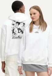 Kaotiko pamut melegítőfelső fehér, nyomott mintás, kapucnis, AQ059-01S-M002 - fehér S