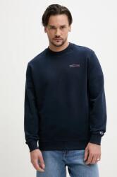 Tommy Hilfiger pamut melegítőfelső sötétkék, férfi, nyomott mintás, DM0DM20849 - sötétkék S