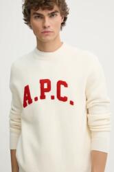 APC A. P. C. gyapjú pulóver pull joshua férfi, bézs, WVBDK. M23365 - bézs L