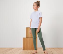 Tchibo 3 lány leggings, zöld/fekete 2x mohazöld, 1x fekete 170/176
