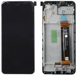 Samsung A236B Galaxy A23 5G, LCD kijelző érintőplexivel és előlap kerettel, fekete (GH82-29735A) (SERVICE PACK) (GYÁRI) (GH82-29735A)