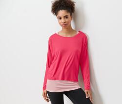 Tchibo Női 2 az 1-ben sportfelső, pink/rózsaszín A hosszú ujjú felső pink. A top rózsaszín XXL 52/54