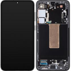Samsung S916 Galaxy S23 Plus, LCD kijelző érintőplexivel+keret, szürke (GH82-30476E GH82-30477E GH82-30478E GH82-31123E) (GYÁRI) (SERVICE PACK)