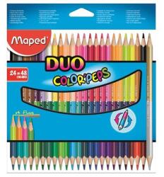 Maped Színes ceruza készlet 24db-os MAPED Color Peps Duo kétvégű, 48 különböző szín