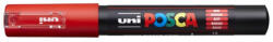 uni Dekormarker, Uni Posca PC-1M, 0, 7-1 mm, kúpos hegy, piros