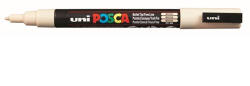 uni Dekormarker, Uni Posca PC-3M, 0, 9-1, 3 mm, kúpos hegy, bézs