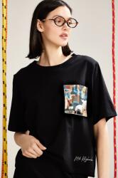 Medicine t-shirt női, fekete - fekete S - answear - 7 390 Ft